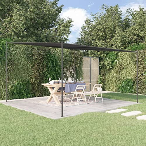 Homgoday 4x4m Anthrazit Pavillon Zelt für Garten & Camping - UV-beständig, wasserabweisend Model362465