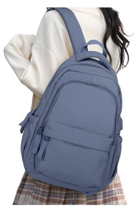 HYC00 Mochilas Portatil Mujer, 14 Pulgadas Mochila Escolar Adolescente Mochilas Instituto Chica Mochilas Colegio Mochila Universitaria Mochila Mujer Trabajo Impermeable Mochilas Tipo Casual Backpack
