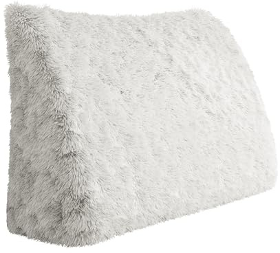 Rucener Grand Coussin de Dos Triangulaire Coussin de Canapé Tête de Lit Haute Coussin de Tête Haute Dossier pour Lit Parfait en tant que Coussin pour Regarder la Télévision et Lire