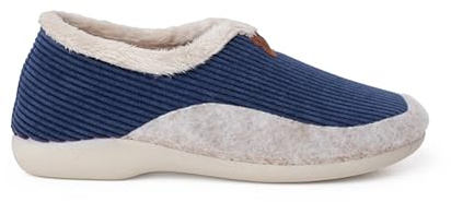 Pisamonas Zapatillas Casa Pana Forro Pelito Talla 35 Color Azul Marino
