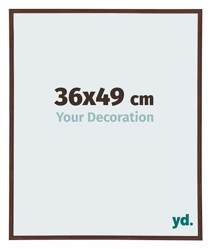 yd. Your Decoration - Puzzlerahmen 36x49 cm - Braun - Puzzlerahmen 500-1000 Teile - Kunststoff Bilderrahmen - Annecy