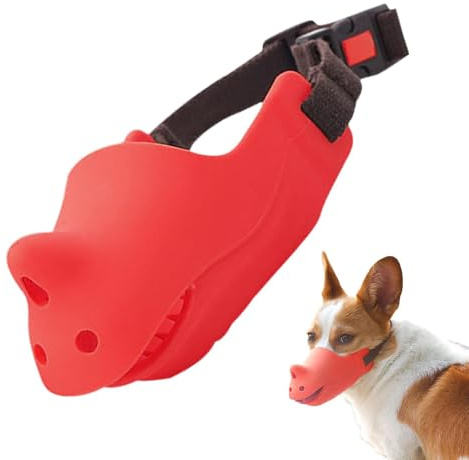 Cane Muzle per abbaiare, bocca del cane, per evitare il morso – Maschera traspirante in silicone maschera Buccal | Comoda copertura per bottiglie, senza animali domestici