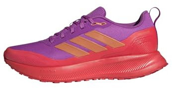 adidas Mujer RUNFALCON 5 TR Running Shoes, Purple Burst/Dusky Orange/Lucid Red, 40 2/3 EU