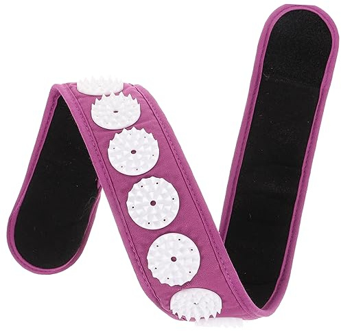 Akupressur Stirnband Lila aus ABS und Polyester, Tragbares Massagezubehör | Migräne Stirnband, Meditativ für Fitnessaktivitäten, Komfortabel, Formstabil, Moderner Look