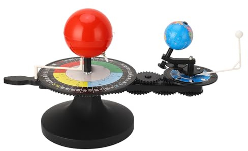 Sonnensystem-Modell, Sonne, Erde, Mond, Astronomie, Lernspielzeug für Kinder, wissenschaftliches Lernen, PVC-Material, DIY-Set mit drehbarem Griff und Vier-Jahreszeiten-Platte