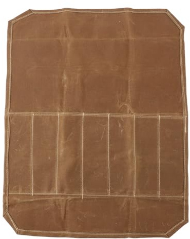 EMUKOEP Borsa Portacoltelli Chef Professionale Portacoltelli Professionale con Tela Cerata Impermeabile per Viaggi in Cucina, Scuole, Campeggi (cachi)