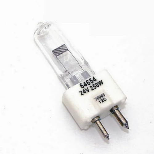 HYGBLIKF 64654HLX Lampadina alogena ottica 24V 250W GY9.5 Lampada for microscopio(6 pieces)