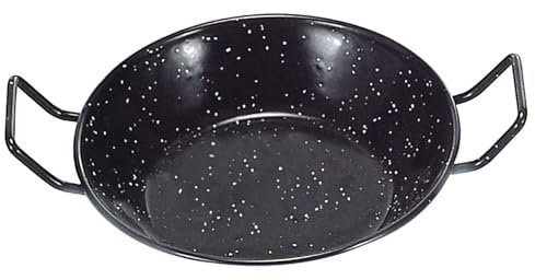 Sartén Doble Honda Con Asas Esmaltada 28cm