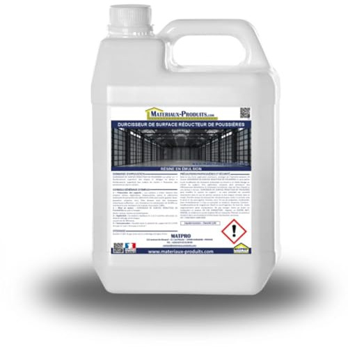 MATPRO - Durcisseur de Surface, Réducteur de Poussières - Prêt à l'Emploi - Renfort Chapes, Dalles & Toute Surface Béton & Ciment - Liquide Incolore - 2L