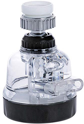 Kaxich 360°Swivel Faucet Tap Aerator, Adjustable 3 Mode Water-Saving Faucet Splash-Proof Filter Tap Booster for Bathroom Kitchen
