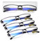 LUFF Lectores ultraligeros portátiles 4 pares de gafas de lectura anti-rayos azules(2.5X)
