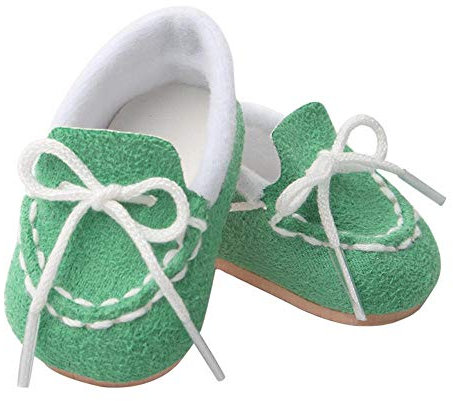 Aeromdale Puppenschuhe Vintage Schuhe Fit 43 cm 18 Zoll American Girls Puppen Neugeborene Baby Zubehör Spielzeug - Grün - 1 Paar