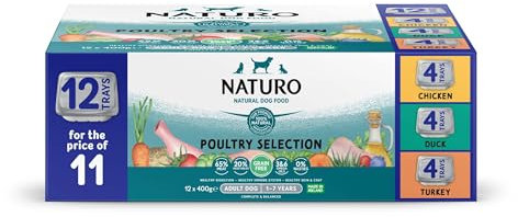Naturo Adult Dog Tray GRAIN-FREE Variety 400g 12pk