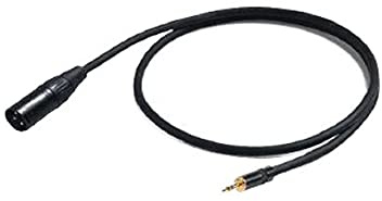 PROEL CHLP290LU3 - Cavo audio con connettore MiniJack stereo 3,5mm a connettore singolo Cannon XLR 3P Maschio, Nero (CHLP290LU3)