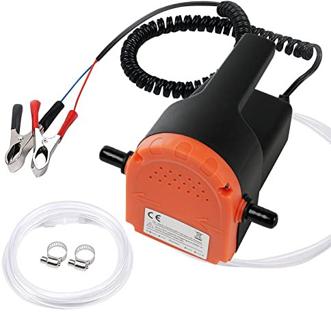 flintronic 12V/80W Oil Change Pump Extractor with Tubes, Oil/Diesel Fluid Extractor Pump, Oil Suction Pump, Changing Engine Oil Transfer Pump for Truck Rv Boat ATV Auto Car Motorbike