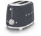 Smeg TSF01GRUK 2 Slice Toaster, Extra Wide Slots, 3 Pre-Set Options, 950W, Slate Grey