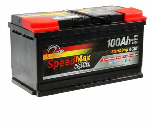 Batteria Speed Max 100Ah AGM 850A Start&Stop 12V