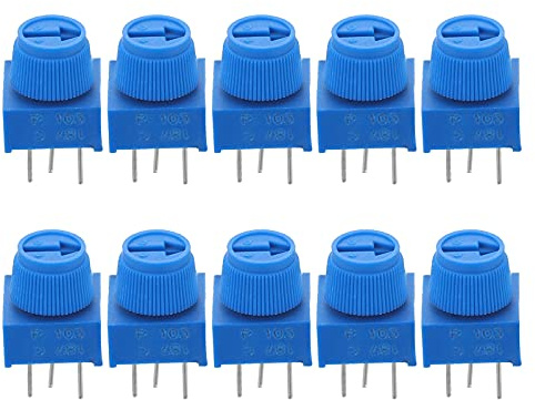 UKCOCO 10stücke Trim Potentiometer Mit Drehknopf Einstellbare Widerstände Für Breadboard Für Elektronikprojekte Und Prototyping