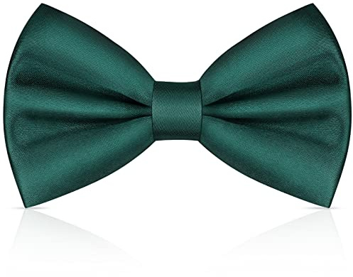 URAQT Nœud papillon avec crochet, Nœud Papillon pour Homme Réglable en gabardine de smoking solide, Couleur unie Noeud papillon pour Noeud papillon pour enfants et hommes pour Mariage Fête