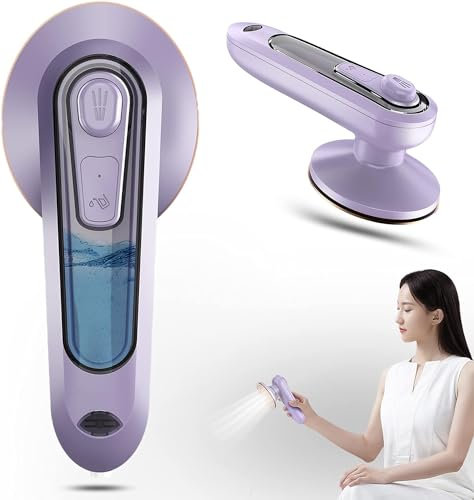 ARTSZY Micro ferro da stiro a vapore da viaggio, vaporizzatore professionale for indumenti, ferro da stiro portatile con supporto for stiratura a secco e a umido, facile da trasportare, ferri da stiro