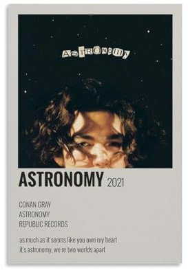 Conan Gray-Poster, Astronomie, Musikposter, Leinwand, Wandkunst, dekoratives Wohnkultur, Gemälde für Wohnzimmer, Schlafzimmer, 30 x 45 cm, ungerahmt, Stil 17