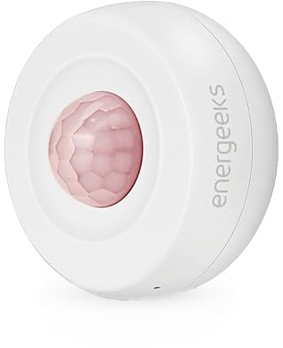 Energeeks - Sensor de Movimiento WiFi Inteligente - Sensor Crepuscular Incorporado - Notificaciones Móviles - Automatiza tu Hogar según Movimiento/Luz - App Móvil - Compatible con Alexa y Google