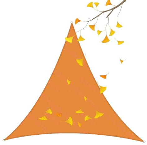 HUJZJY Vela Ombreggiante Triangolare 2x2x2m, Tenda Parasole Triangolare, Vela Parasole Triangolare Impermeabile, Telo Parasole per Esterni Triangolare, Tenda a Vela Parasole