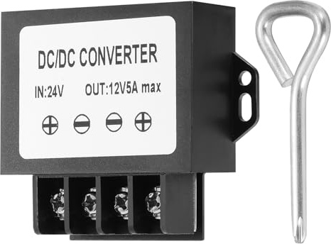 MZHOU DC 24V to 12V Step Down Converter, DC Buck Converter 24V to 12V 5A 240W Voltage Regulator, 24V DC to 12V DC Converter for Cart, Car, Truck, Cable TV, DIY Projects, etc