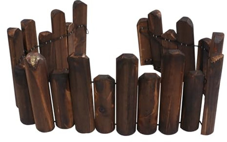 KONTONTY Recinzione in Legno Per Giardino Recinzione Divisoria Per Cortile Decorazione Leggera E Portatile