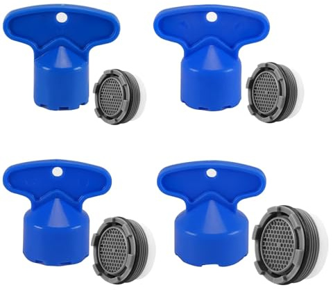 8-teiliges Set Wasserhahn Schlüssel für Aeratoren in verschiedenen Größen - M16.5/M18.5/M21.5/M24, Montageschlüssel für Wasserhähne, Durchflussregler Luftsprudler, Armaturen Perlator Schlüssel