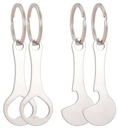NICENEEDED 6 Pcs Shopping Trolley Tokens Key Ring, Metal Coins Keyrings Unlock Release for Shopping Cart, Shopping Trolley Quarter Keychain for Shopping Grocery Trolleys