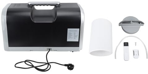 Condizionatore D'aria Portatile, Ventola di Raffreddamento da 4500BTU con Remoto, Risparmio Energetico, Tubo Doppio, Deumidificatore unità CA, Adatto per Camera da Letto, (Plug