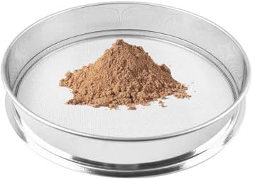 ApuaVireo&Co Tamiz de Polen, tamiz de Prueba, tamiz de jardín, tamiz metálico for Tierra, Arena, hogar, Laboratorio, jardín. Diámetro: 25 cm.(Mesh 0.1mm)
