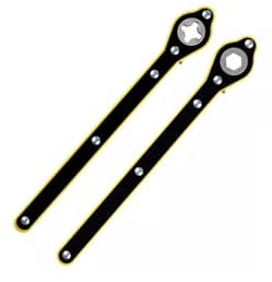 DGOINGPI Floor Jack 2/4Pcs Car Scissor Ratchet Wrench Garage Tire Wheel Lug Wrench Handle Auto Repair Tools Carbon Steel Jack Kit(2Pcs)