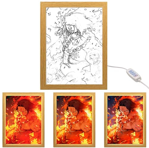 MeYuxg Anime Beleuchteter Bilderrahmen, Anime LED Box, Kreative LED Bilderrahmen, Japanische Lampe für Wohnzimmern, Schlafzimmern, Cafés und Kinderzimmer (13)