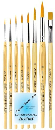 GH303 Junior Synthetics Malerpinsel, rund Serie 303, NO.1, 2, 3, 4, 5, 8,12 et Davinci Serie 304. NO. 8