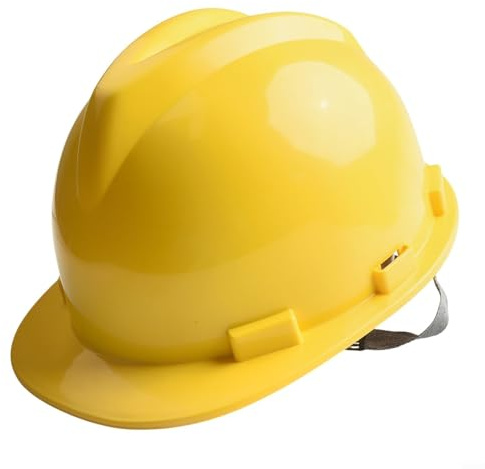 Casco de seguridad ABS para obras de construcción, casco duro tipo V con carcasa ligera, diseño de perfil bajo, ajuste ajustable y suave para cejas (naranja)