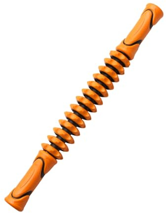 Tragbarer Yoga Bodyroller für Ganzkörpermassage, Orange | Kunststoff, Tpr und Edelstahl, Multifunktional für Büro und Zuhause, zur Muskelentspannung