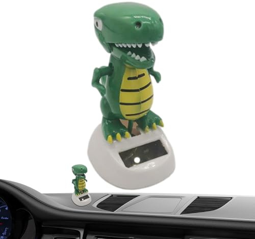 Solar Toy - ABS Car Dashboard Decor, Fun Head Shaking Ornament, Solar Powered Display With High Temperature Resistant Design And Construction | Cute Interior Desk Decor For Car Home