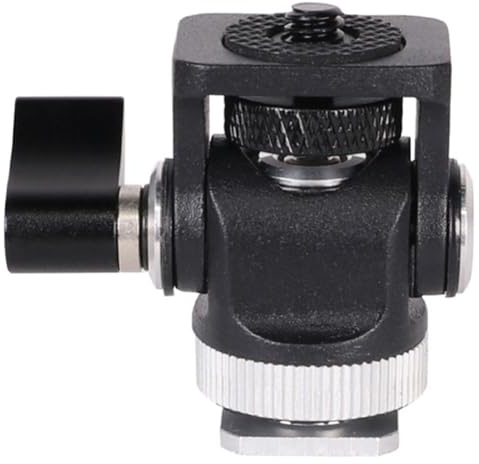 Frewurwer Adaptador de Mini Rótula Portátil para Zapata, Herramientas de Montaje, Accesorios para Flash de Cámara, Ángulo Ajustable, Fotografía, Estilo DSLR B