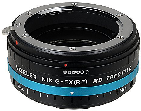 Vizelex ND Throttle de Fotodiox Pro Adaptateur de monture d'objectif avec Variable Filtre ND -ND2-ND1000 - pour Objectif Nikon G -D type à Caméra Numérique sans Miroir -Mirrorless Digital Camera Fujifilm X mount comme X-Pro1/ X-E1/ X-M1/ X-A1/ X-E2/ et X-T1