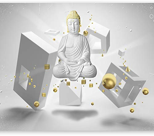 murando Fotomurales 350x256 cm XXL Papel pintado tejido no tejido Decoración de Pared decorativos Murales moderna de Diseno Fotográfico Buda 3d optico h-A-0009-a-a