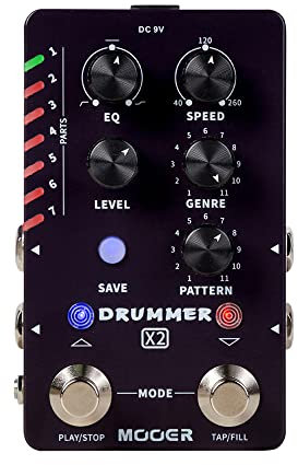 Mooer Drummer X2 - Stereo Drum Machine Pedal