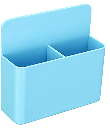 Bidponds Magnetic Marker Holder for Whiteboards/Fridge/Refrigerator, Magnetic Pen Holder Dry Erase Tray with Anisotropic Magnet Backing,Blue