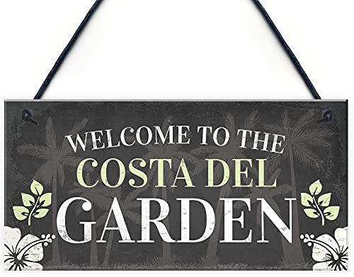 RED OCEAN Welcome Sign Garden Signs And Plaques For Outdoor Funny Shed Sign