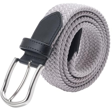 DWOY Elastischer Stoffgürtel Geflochtener Gürtel für Damen und Herren