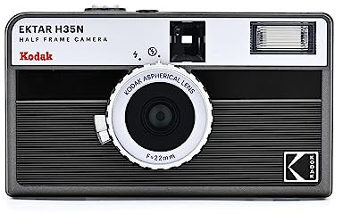 KODAK EKTAR H35N Halbrahmen-Filmkamera, 35 mm, wiederverwendbar, fokusfrei, Glühbirnenfunktion, eingebauter Sternfilter, beschichtetes verbessertes Objektiv (Film & AAA-Batterie sind Nicht im