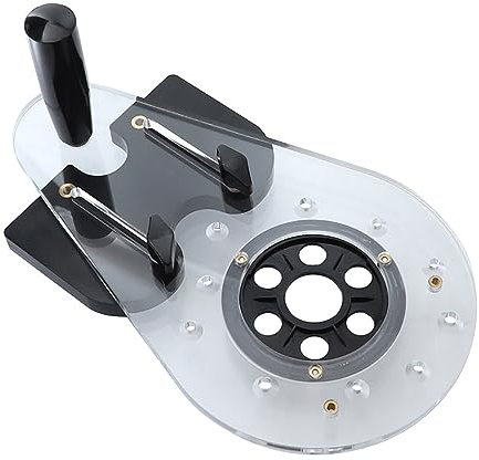 Jieotwice Base de Fresadora Universal para Carpintería, Máquina de Grabado Eléctrica, Máquina de Recorte, Tablero Abatible, Placa Inferior, Ranurado, Recorte, Localizador de Perforación
