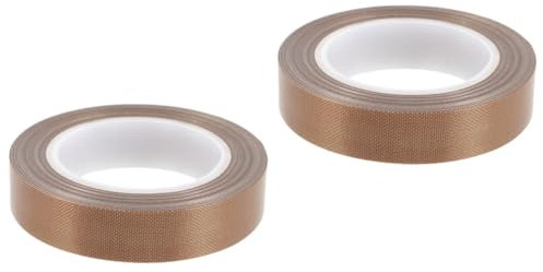 Healvian 2 Rollen Teflonband dichtungsbänder dichtungsband zierband selbstklebend kletband sticky tape dämmband Isolierbänder PTFE-Band PTFE-Bänder Vakuum Klebeband Versiegeler Dichtband