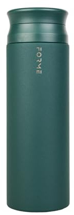 FORME Shaker - Coctelera de proteínas de acero inoxidable de 700 ml, doble pared aislada al vacío, bebidas frías y calientes, agitador silencioso, a prueba de fugas, se adapta a portavasos, sin